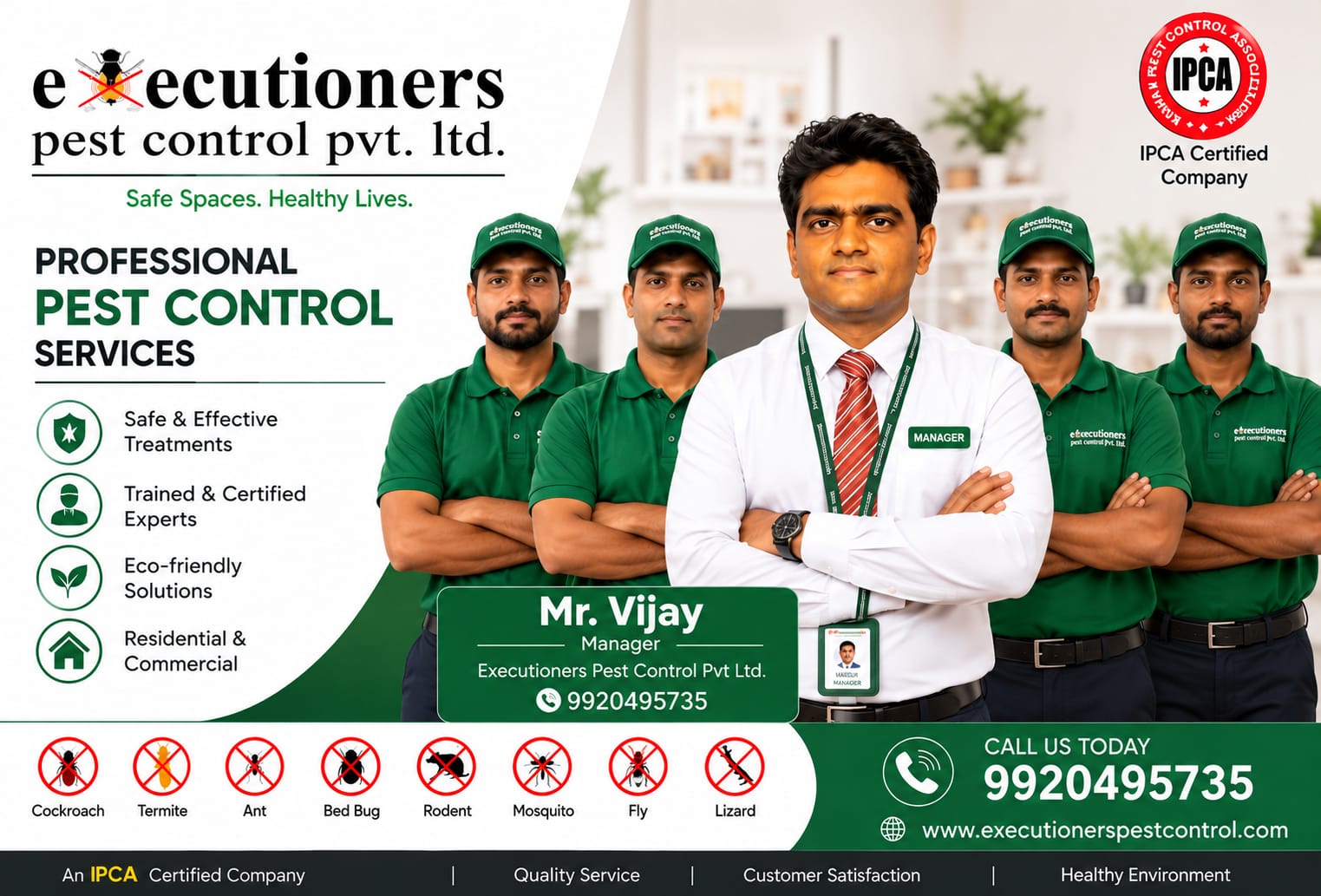Pest control protection illustration